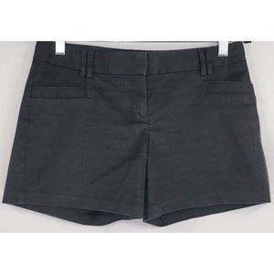 Express Shorts Womens 2 BlackMid Rise Distressed Chino Style Shorts